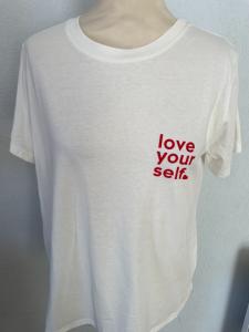 T shirt Love blanc taille unique