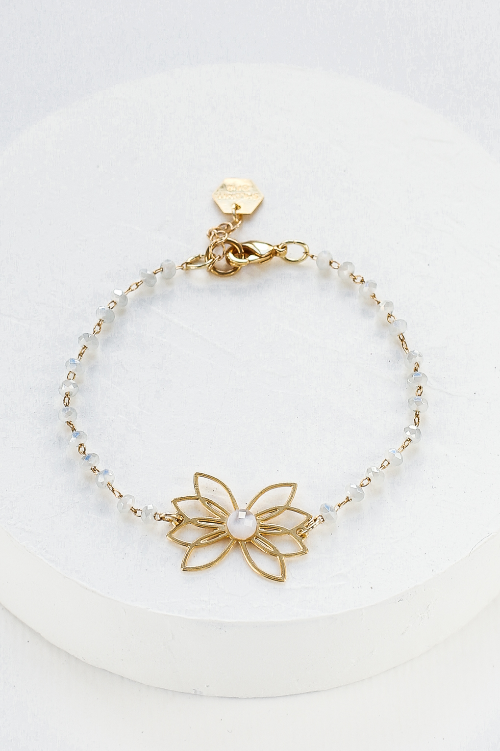 bracelet Lotus gris doré de Shlomit Ofir