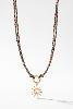 Collier Soleil bleu doré de Shlomit