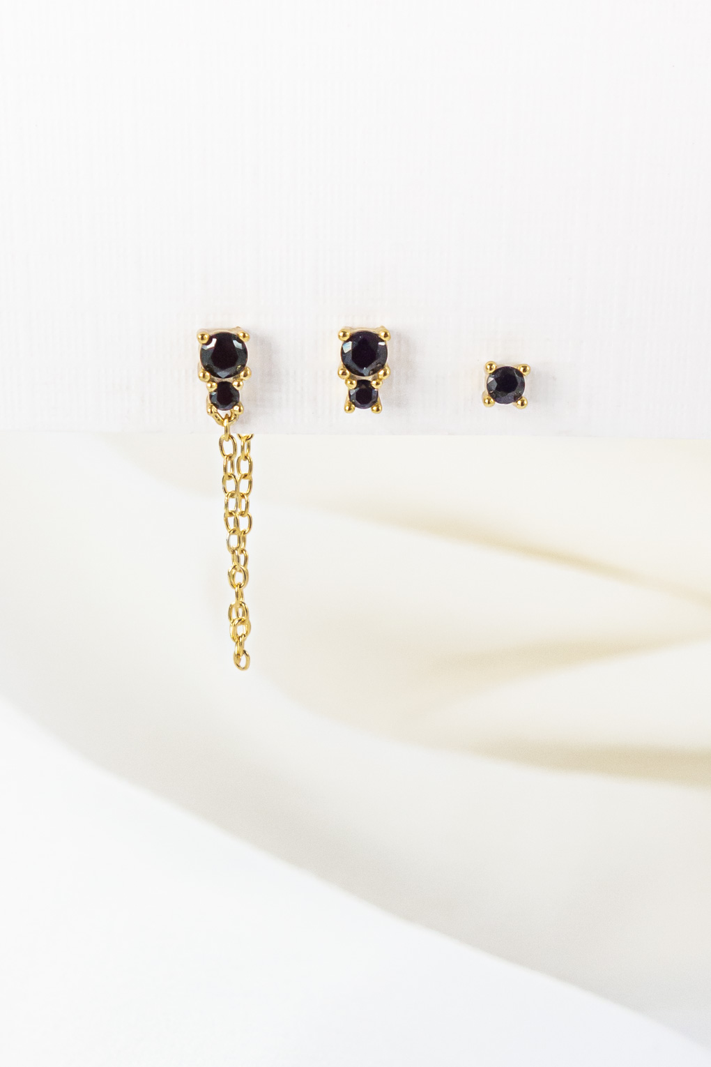 boucles Soho noir set doré de Shlomit Ofir