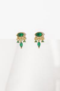 boucles Cosmic vert doré de Shlomit Ofir