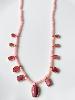 Collier pierres Randy rose doré