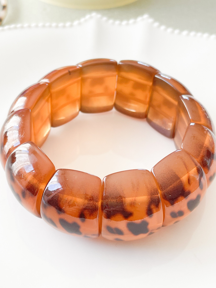 bracelet Biba marron tacheté