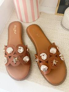 Sandales mules coquillages 40