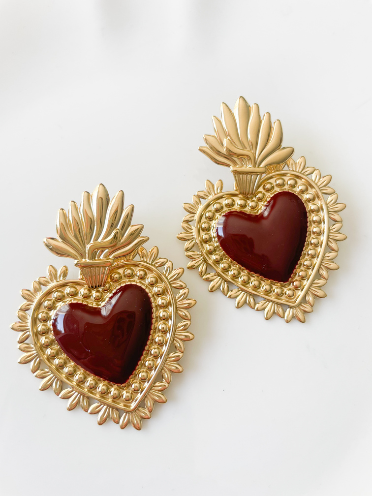 boucles Sauvage marron doré