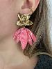 boucles Amore vert doré