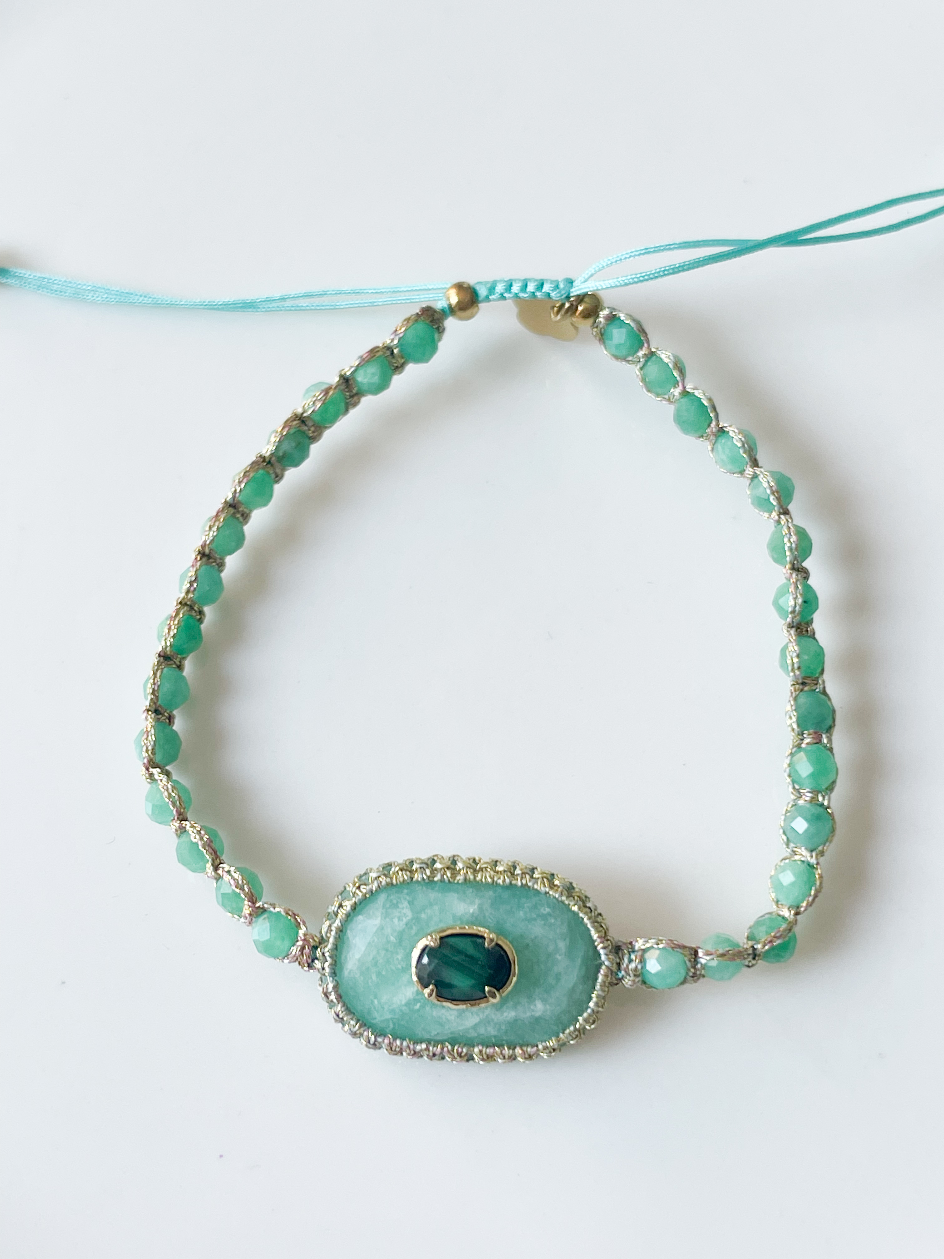 bracelet Jasmine turquoise doré