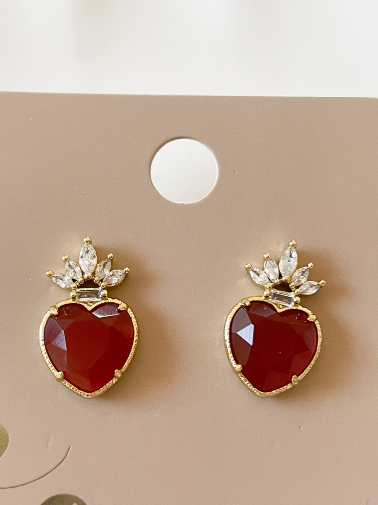 boucles Lina brique doré