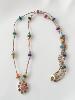 collier Lou solo pastel doré