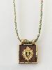 Collier médaillon coeur doré