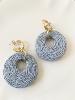boucles Amélie bleu doré