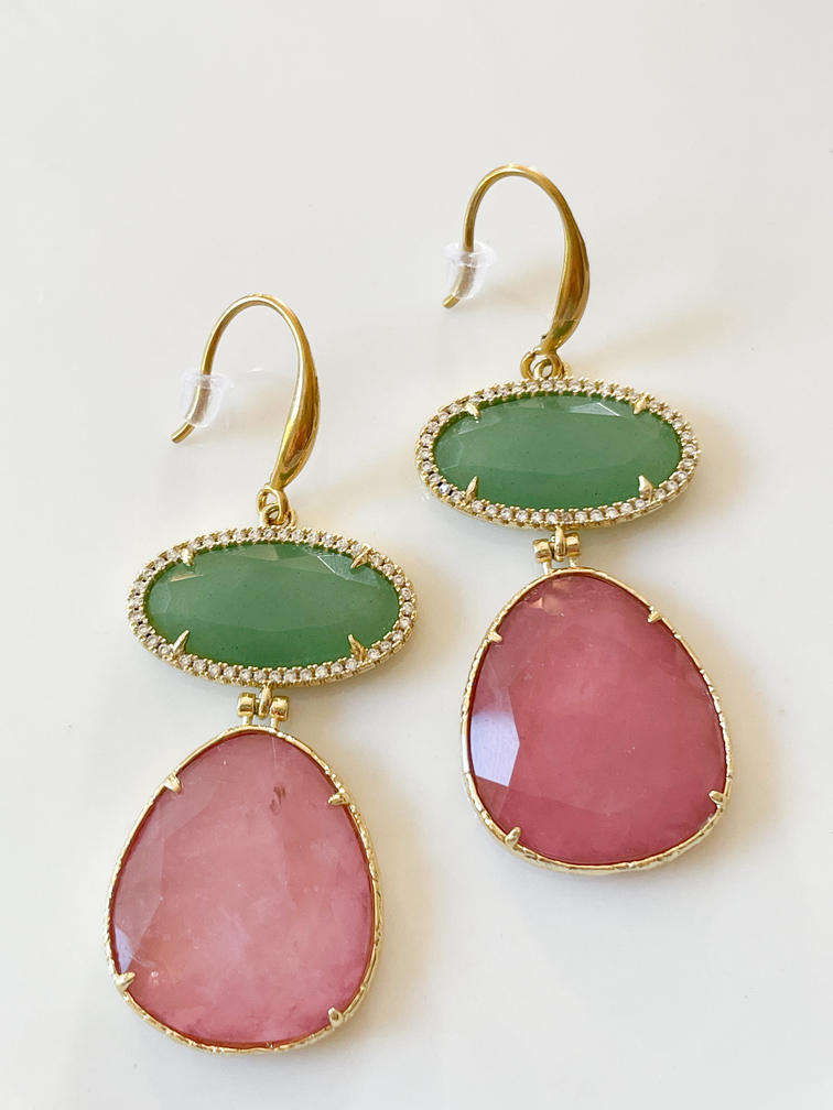 boucles Pablo rose doré