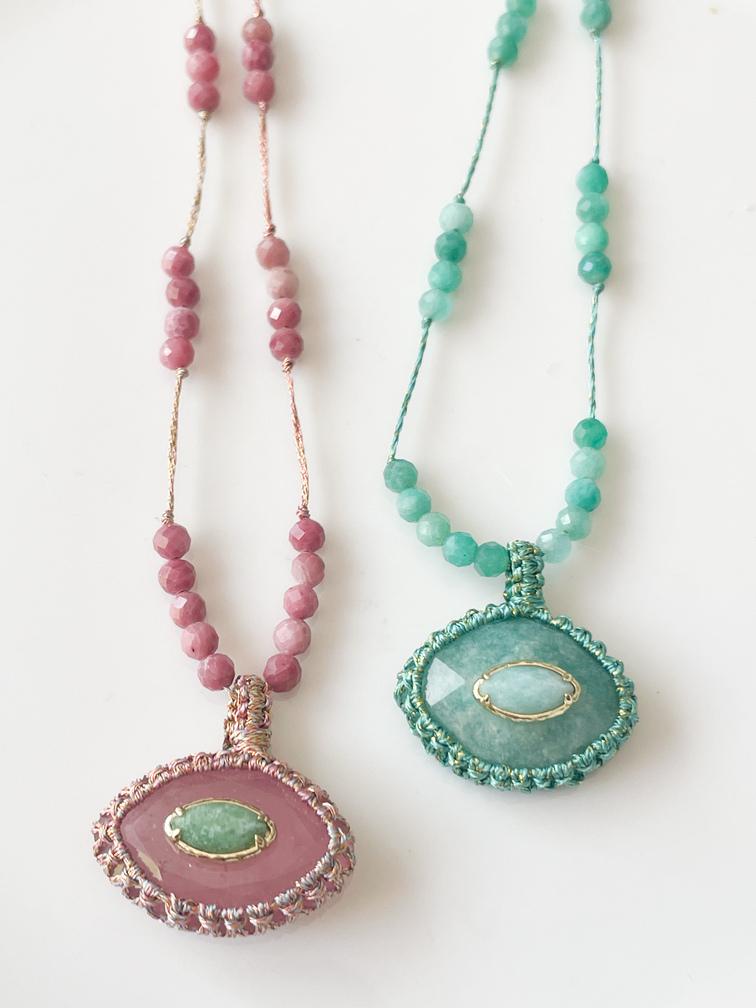 collier Béa rose doré