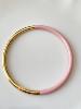 bracelet Alice rose poudre doré