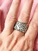 Bague Colette blanc doré argenté