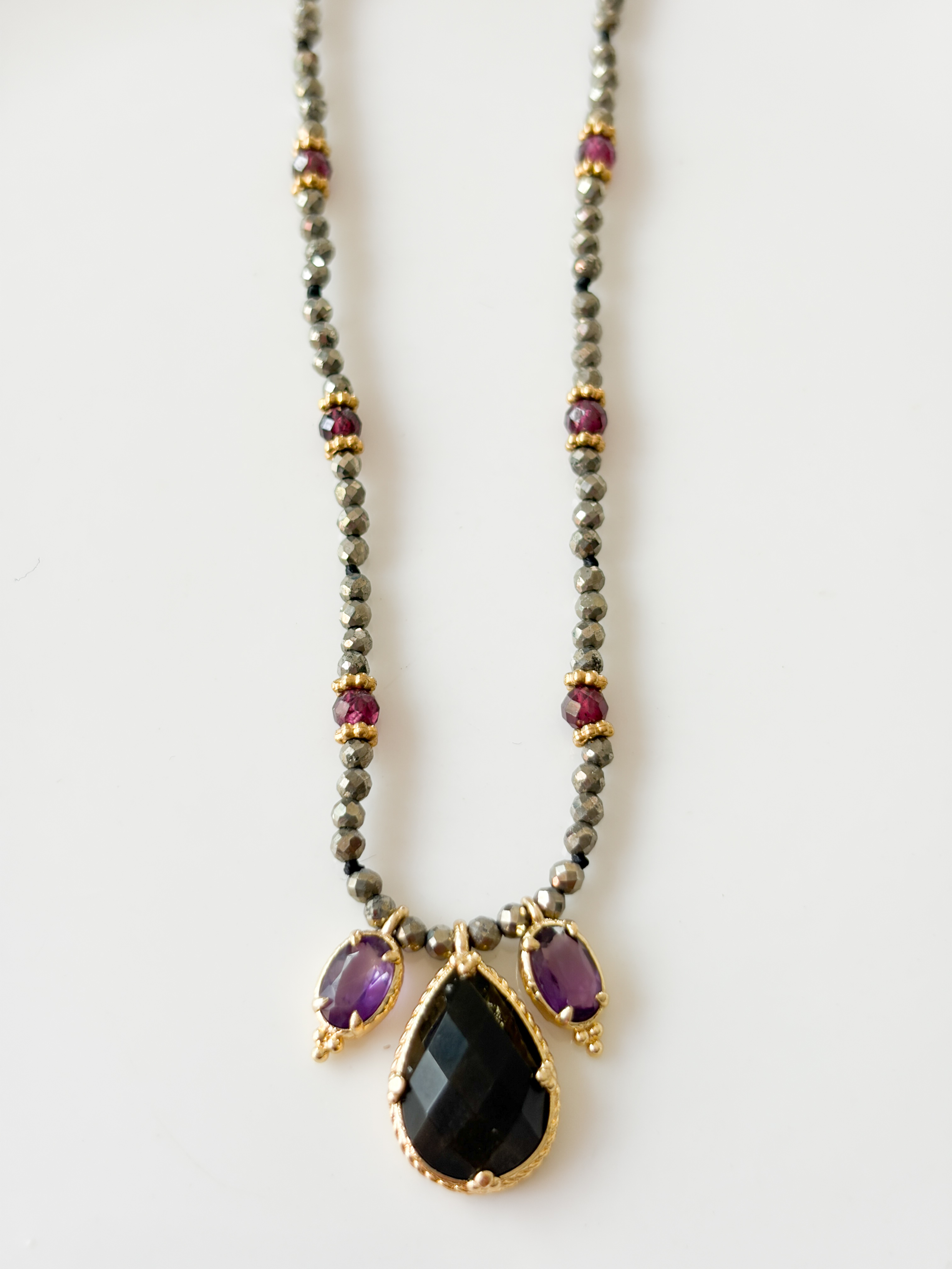 Collier pierres Diego doré