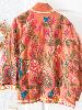 Veste brodée rose fluo taille unique
