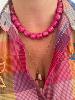 collier sautoir corail doré