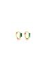 boucles Ryan hoop small vert doré de Shlomit Ofir