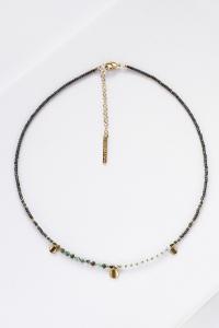 collier Spring vert fonçé doré de Shlomit Ofir