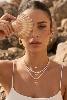 Collier Soleil bleu doré de Shlomit