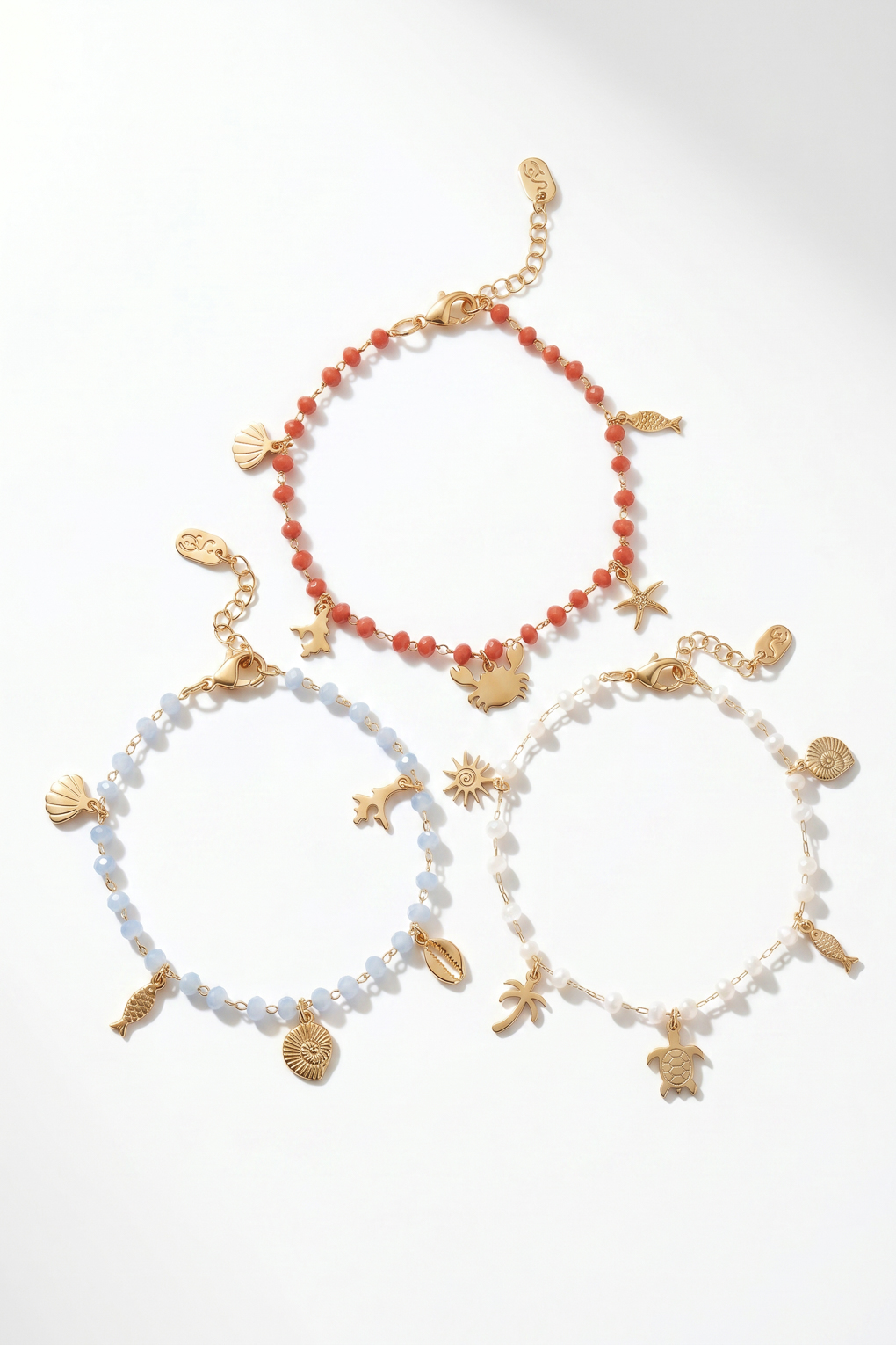 Bracelet Island blanc doré de Shlomit