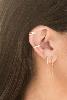 boucles Byron blanc doré de Shlomit Ofir