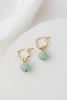 Boucles Lara vert clair doré de Shlomit Ofir