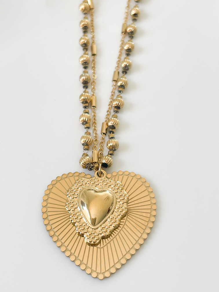 Collier Amour doré