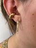 Boucles serpent doré