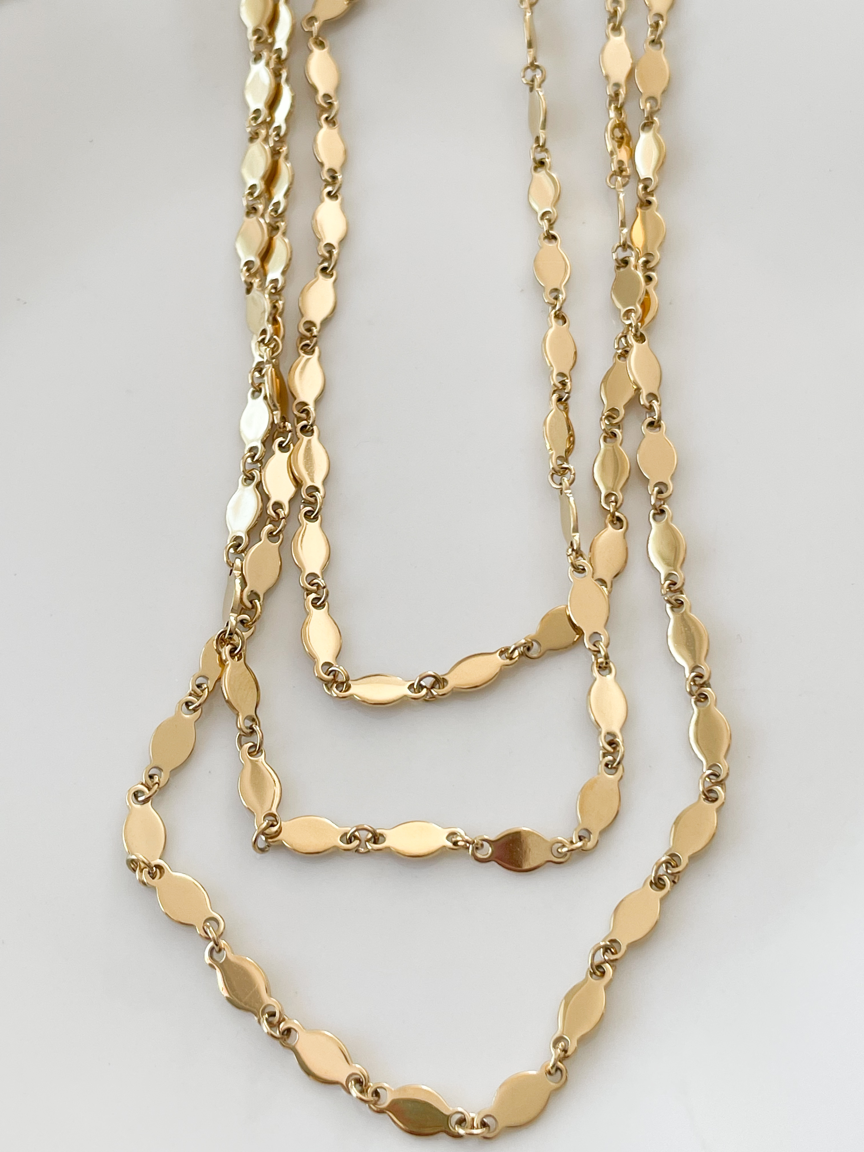 Collier 3 rangs doré