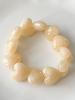 Bracelet coeur beige doré
