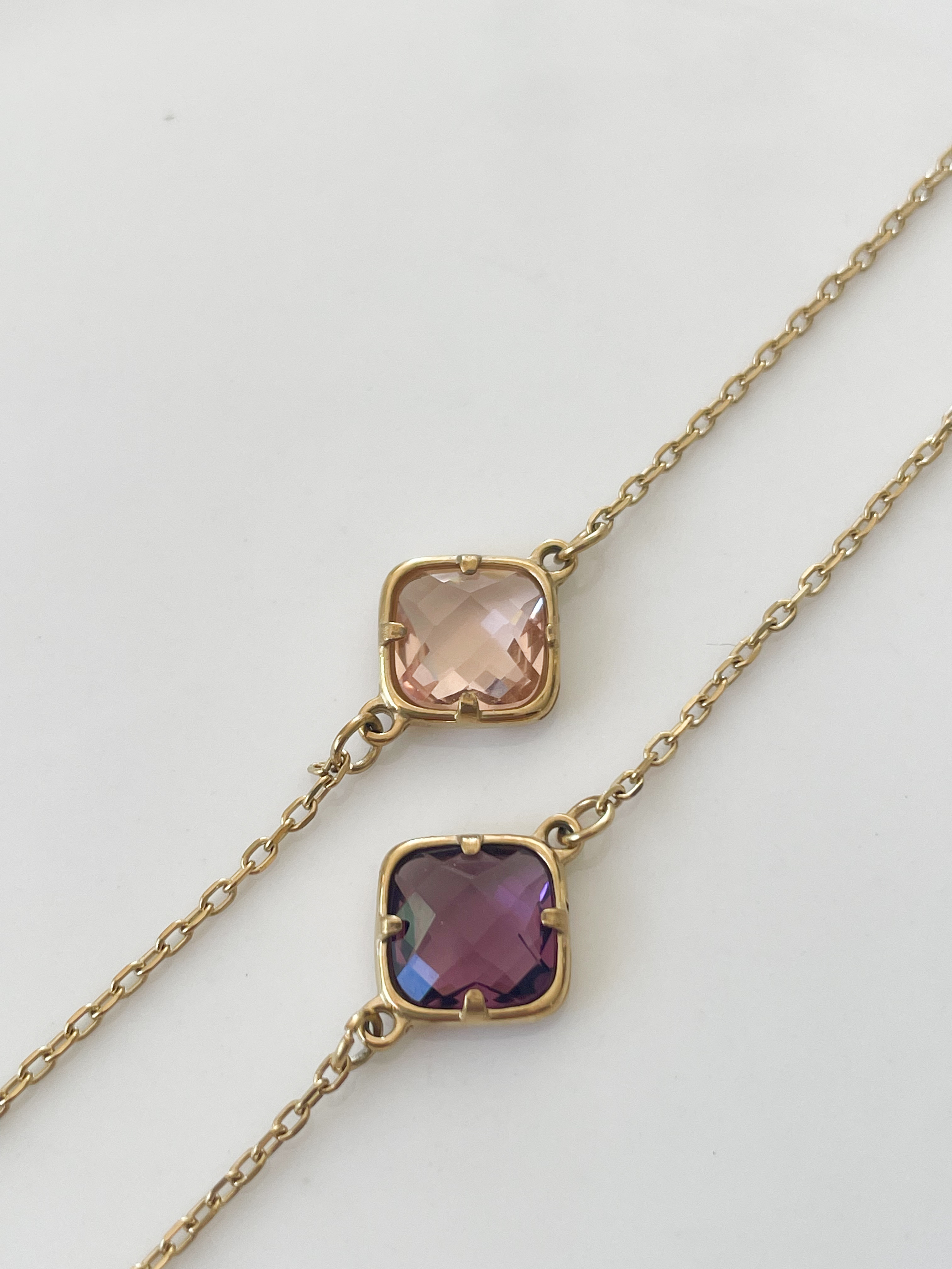 Bracelet cristal fleur rose doré
