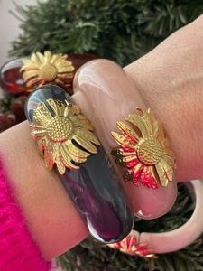 Bracelet Abby gris doré