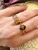 Bague pierres Pyla multi doré