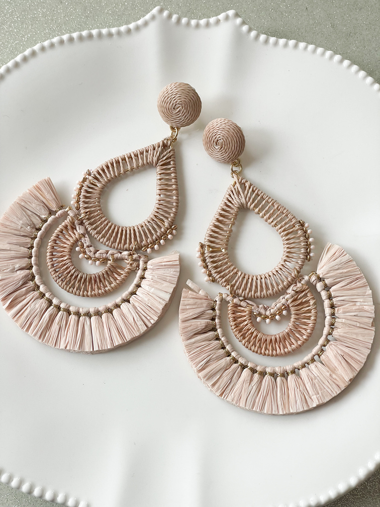 boucles Alba beige doré