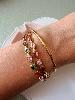 Bracelet jonc Bella rose doré