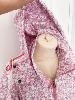 Veste pluie fleurs rose 36/40