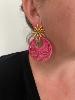 boucles Abby turquoise doré