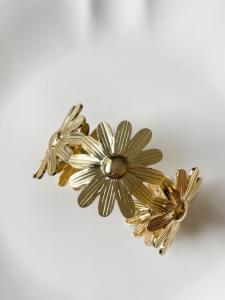 Bracelet marguerite doré