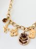 Collier Paty marron doré
