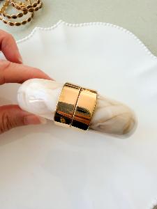 Bracelet Brigitte beige doré