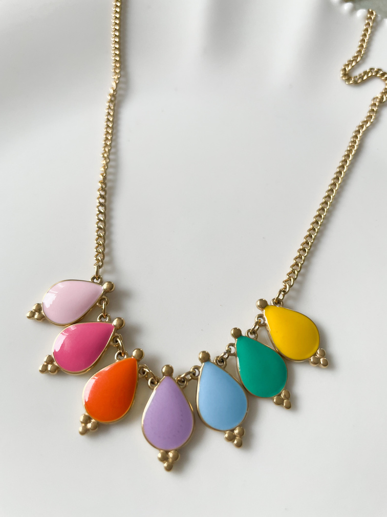 Collier Arc en ciel doré