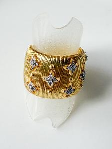 Bague Colette blanc doré