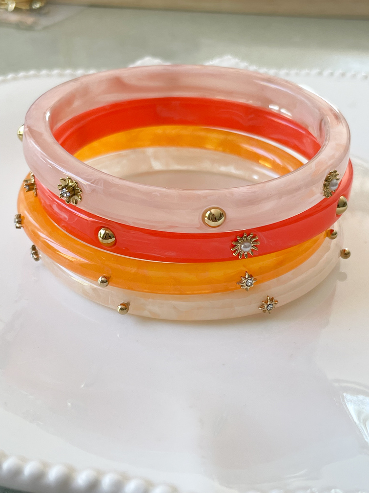bracelet Lili corail doré