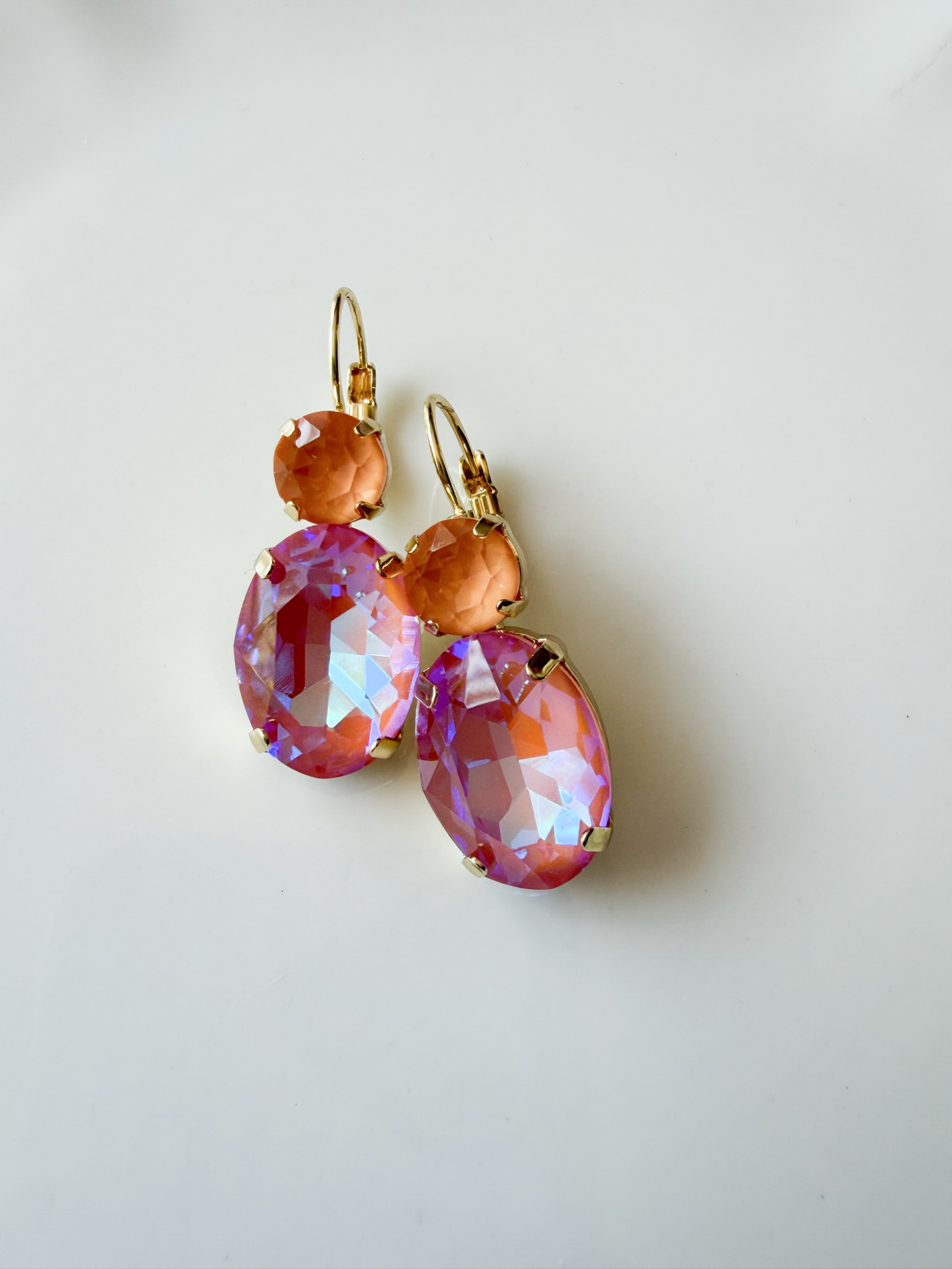 Boucles Petra corail doré