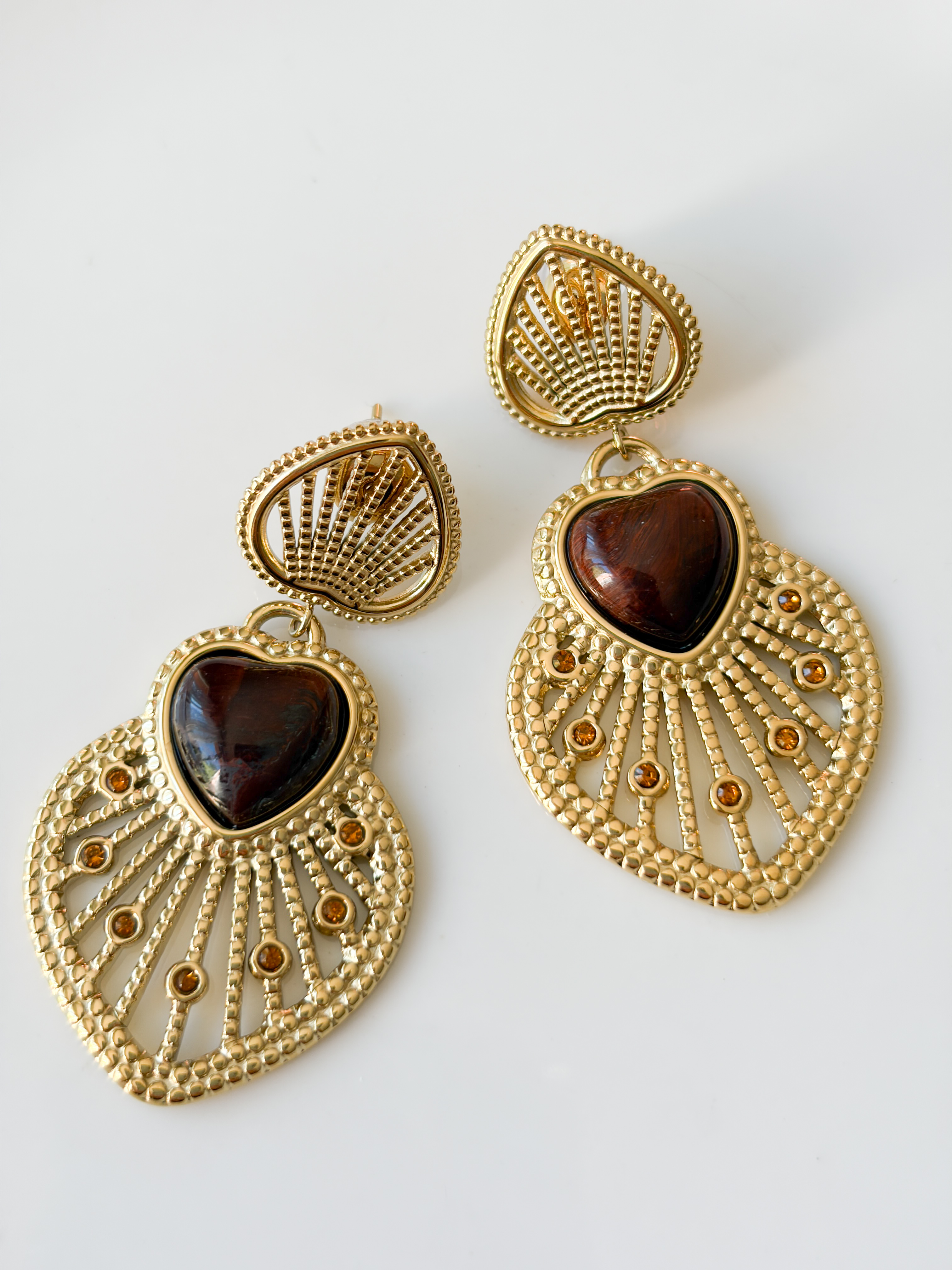 Boucles Elsa marron doré
