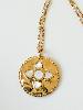 Collier Inca blanc doré