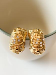 boucles créoles météore doré