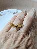 bague Libellule doré